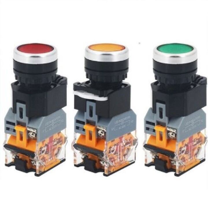 Nút nhấn đèn la38 phi 22 nhấn nhã / nhấn giữ