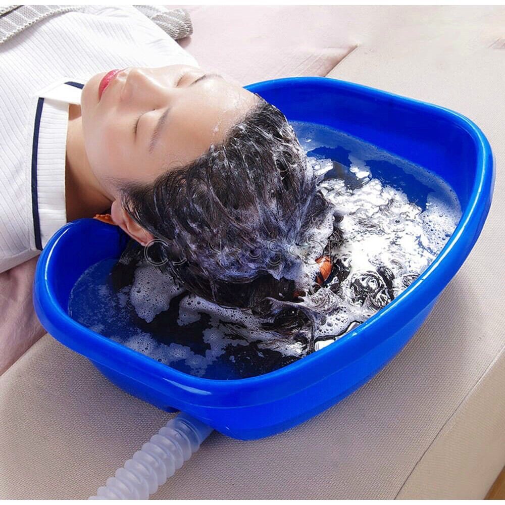 Chậu gội đầu tại nhà có đệm cao su