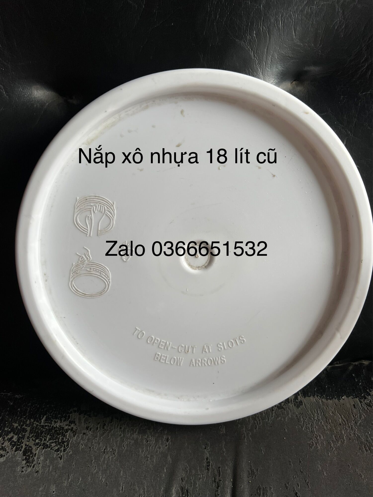 Nắp xô nhựa 18 lít -nắp thùng bê 18 lít màu trắng -nắp thùng sơn nước 18 lít