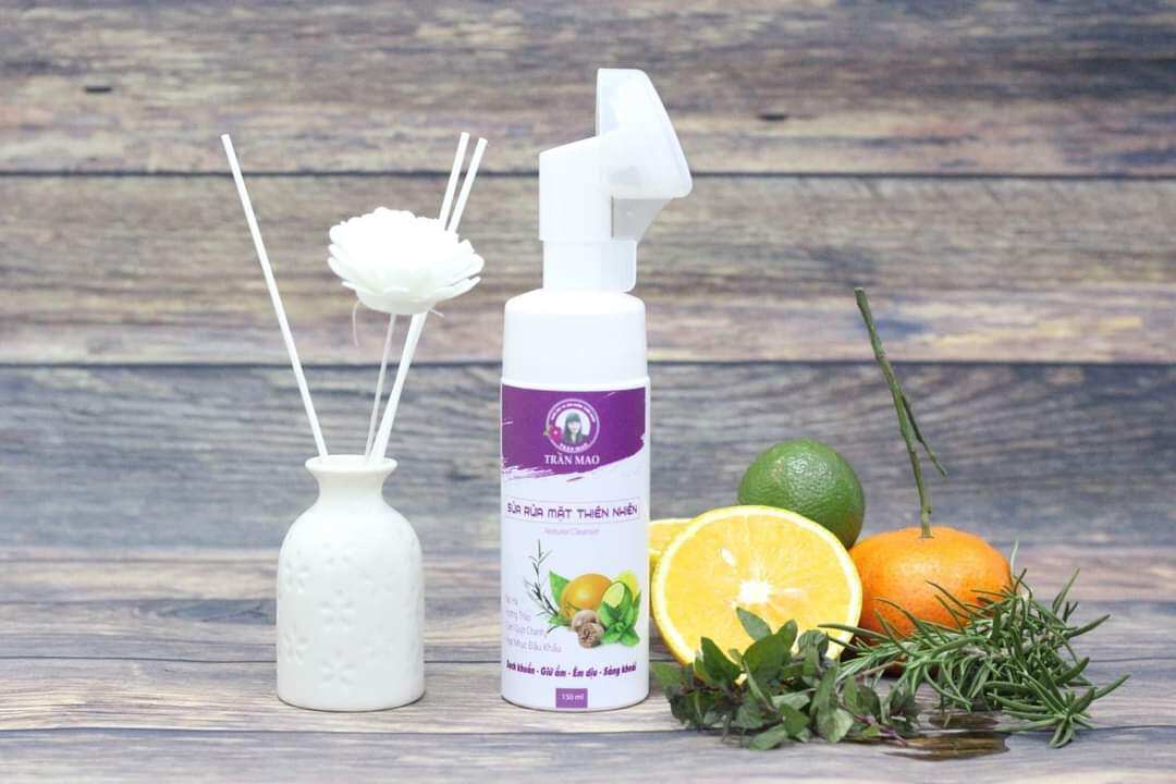 Sữa rửa mặt tạo bọt Trần Mao - giảm mụn - kiềm dầu - se khít lỗ chân lông