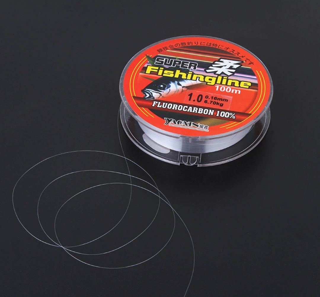 Cước fluorocarbon size 0.8 và 1.0 cước câu cá mương cá diếc rô đồng...