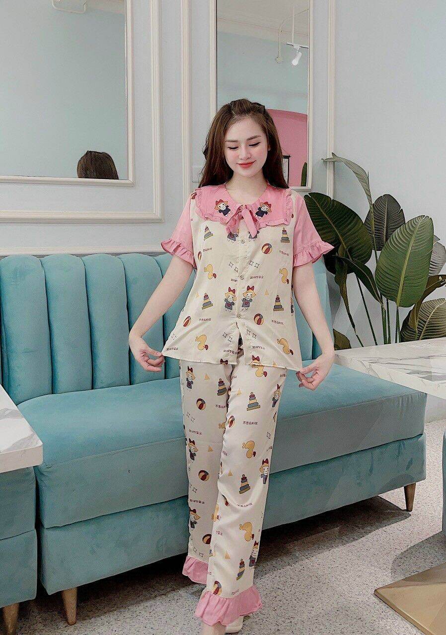 Chất vải satin cao cấp, size từ 40-58kg, hàng bao đẹp