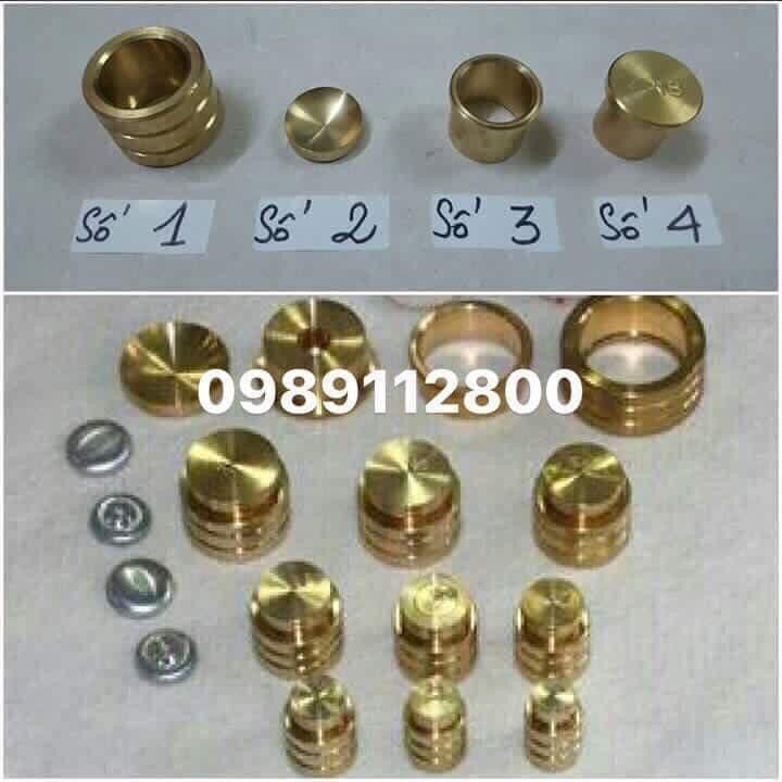 Bộ khuôn nút bọc vải 10mm và 1 bịch 50 cái phôi nút 10mm