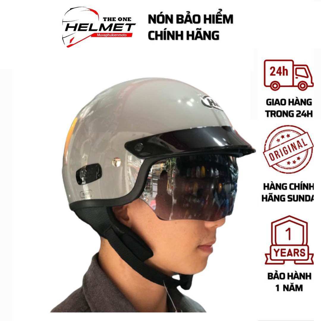 Mũ bảo hiểm nửa đầu HJC IS-2V kính ẩn chính hãng+ thẻ bảo hành