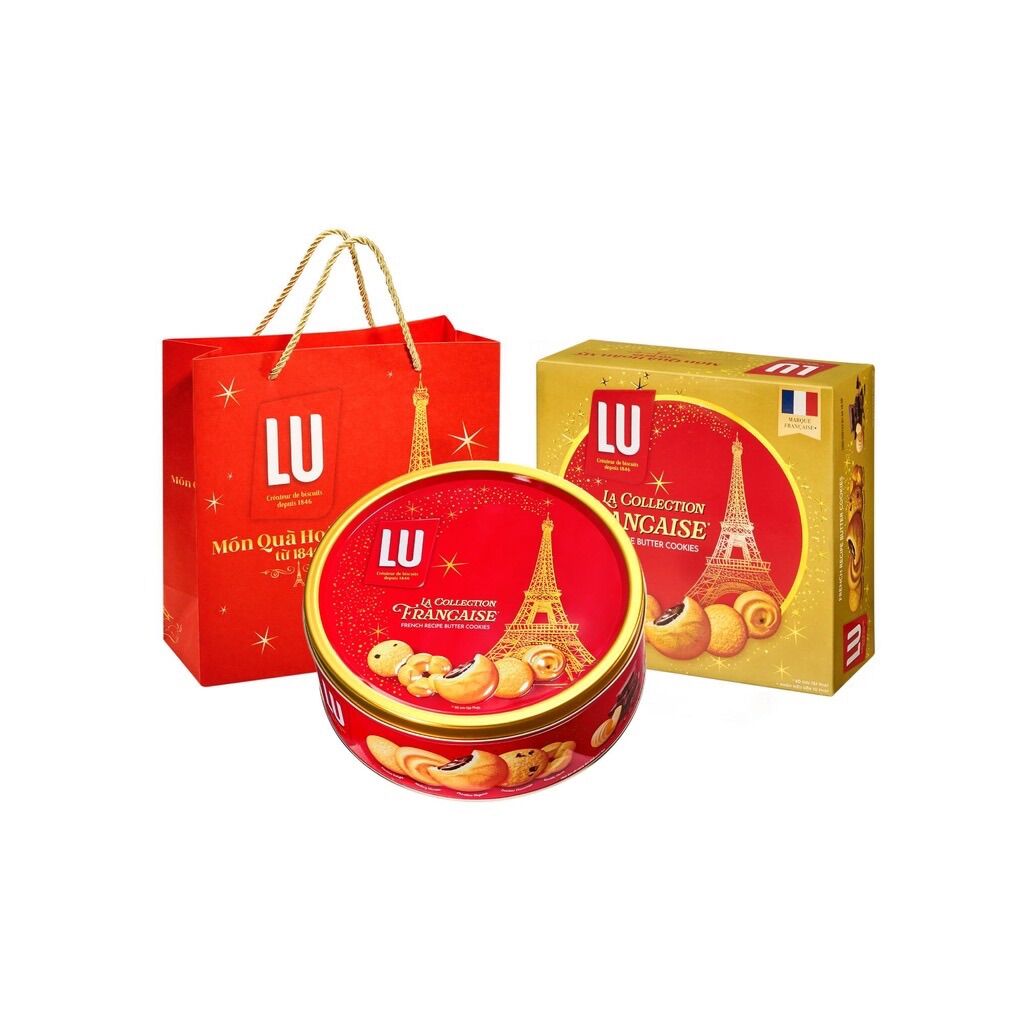 Hộp 180g/310g/540g/708g bánh quy bơ lu thập cẩm