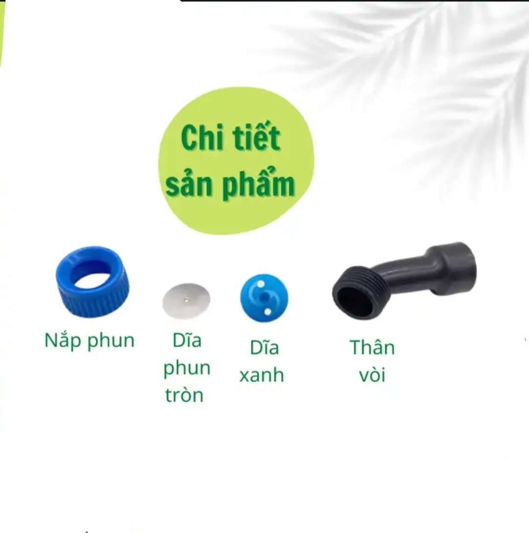 ĐẦU BÉC PHUN SƯƠNG TƯỚI CÂY, PHUN RUỘNG LÚA, CÂY TRỒNG, ... ( PHỤ KIỆN THAY THẾ BÌNH XỊT, BÌNH ĐIỆN )