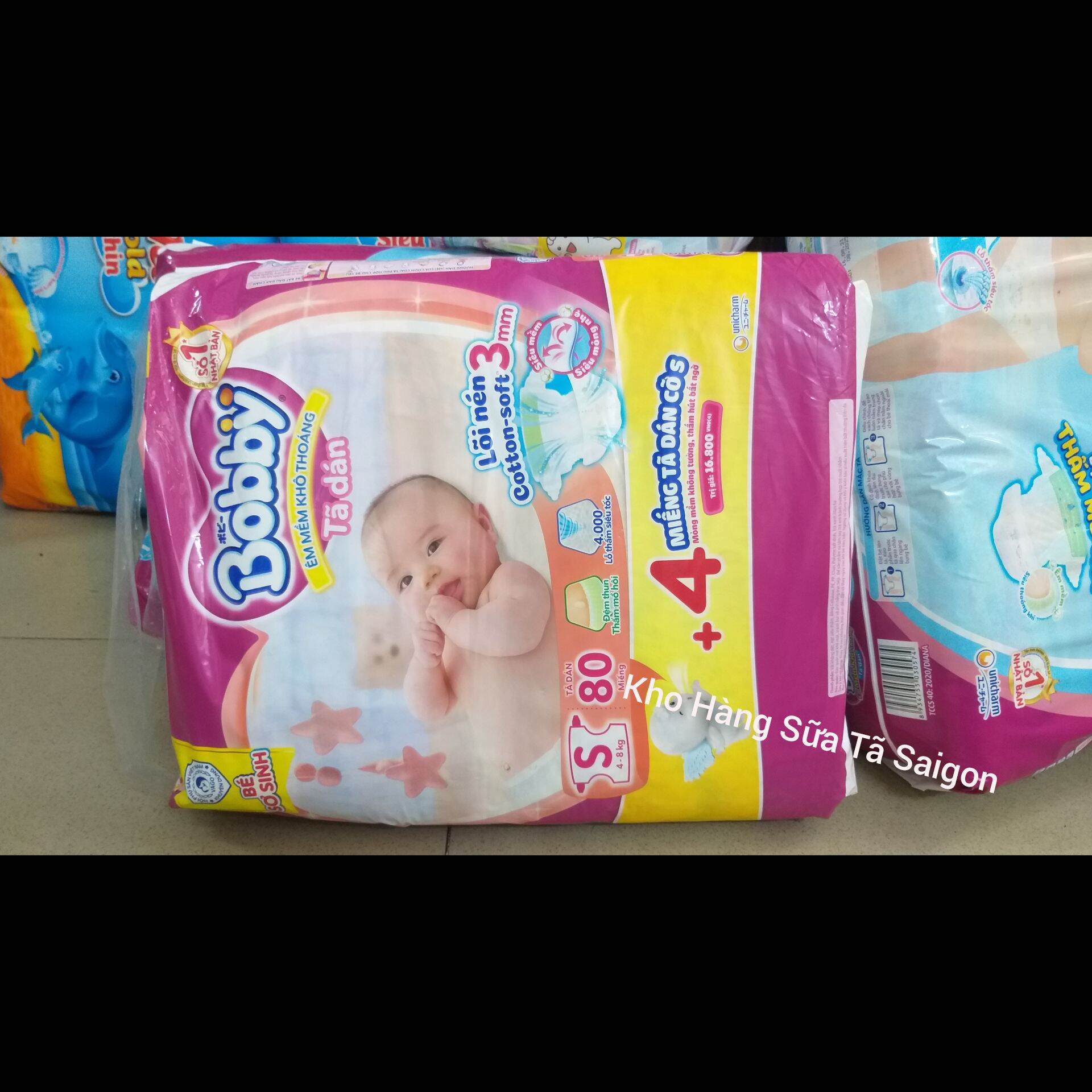 Tã Dán Bobby bịch cực Đại size :  NB S M L 2XL