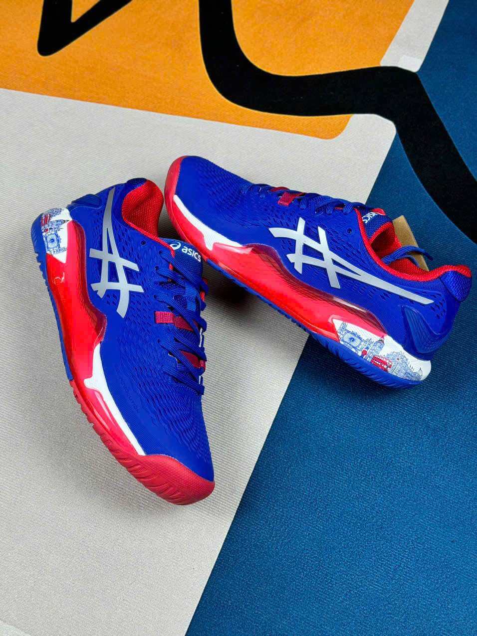 ́ ̃ % -  GIÀY THỂ THAO ĐÁNH TENNIS  CẦU LÔNG ASICS NAM