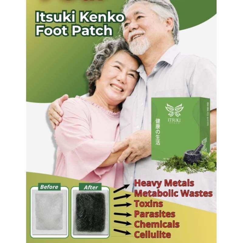 Miếng dán thải độc bàn chân itsuki kenko foof patch - hộp 40 miếng