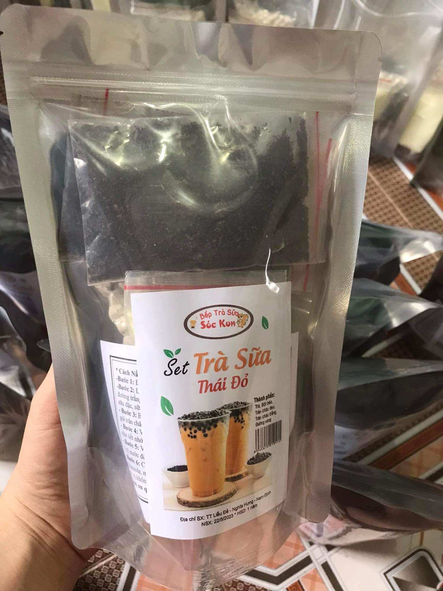 Set nguyên liệu trà sữa trân châu