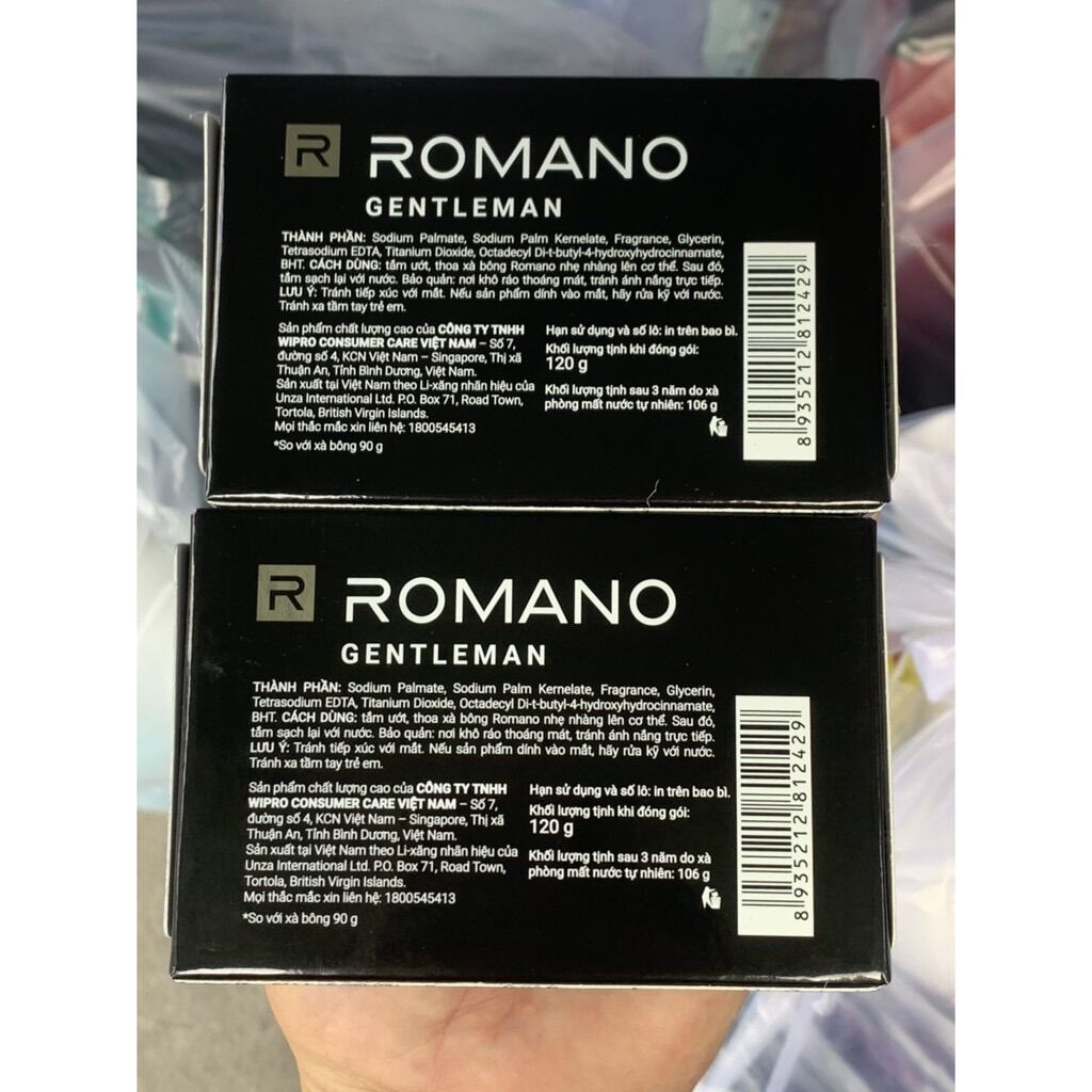 HCM- Xà Bông Cục Romano Gentlement Tặng 33% (120g)