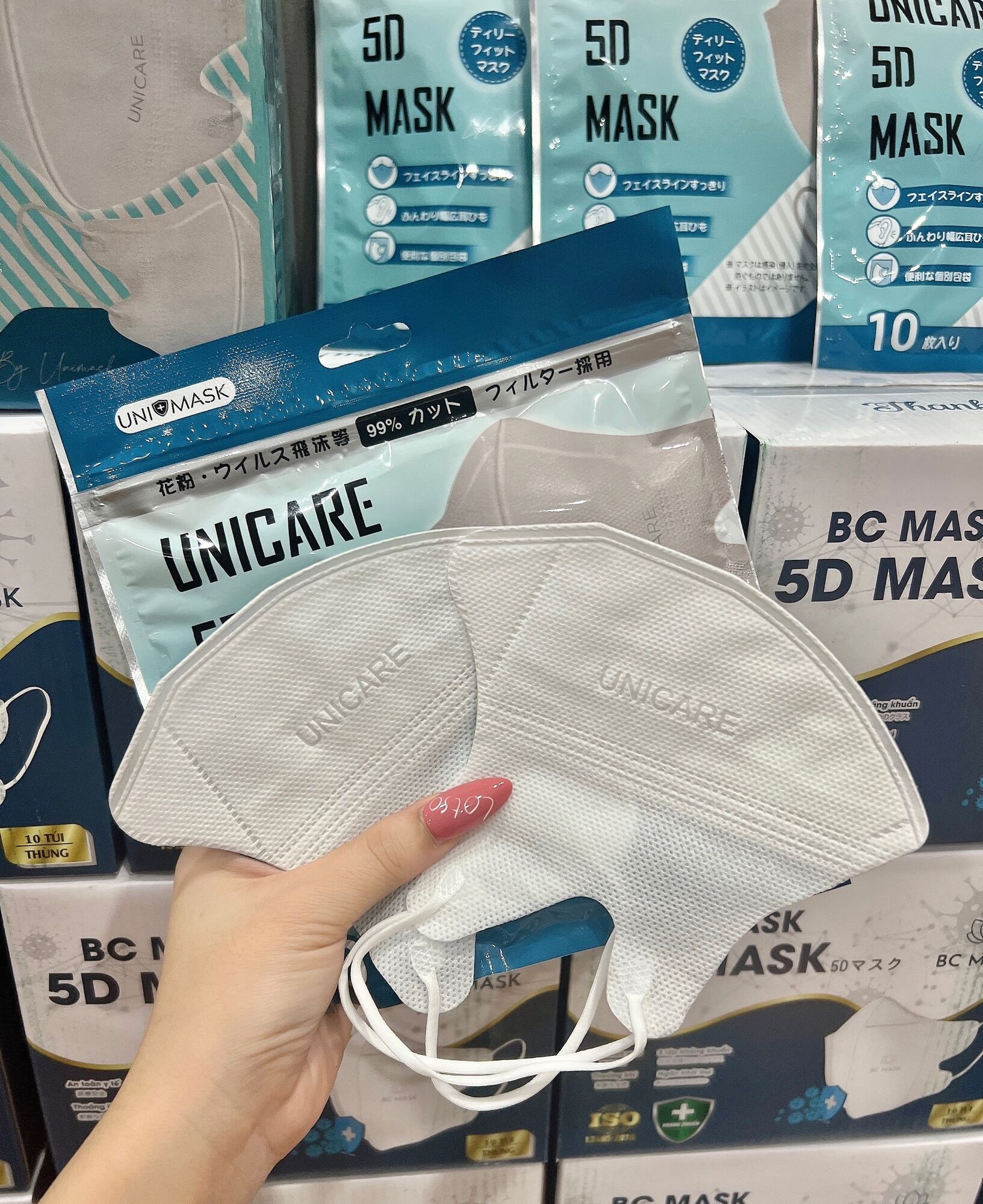 THUNG 100c KHẨU TRANG 5D MASK UNIMASK