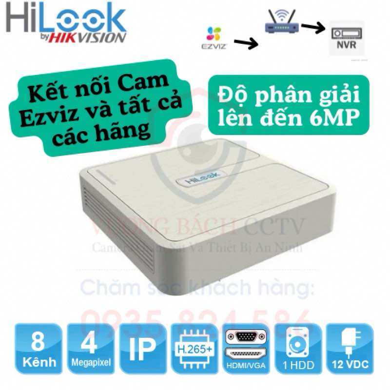 Đầu ghi hình ezviz camera ip 8 kênh 6mp ezviz nvr108h-d - hàng chính hãng