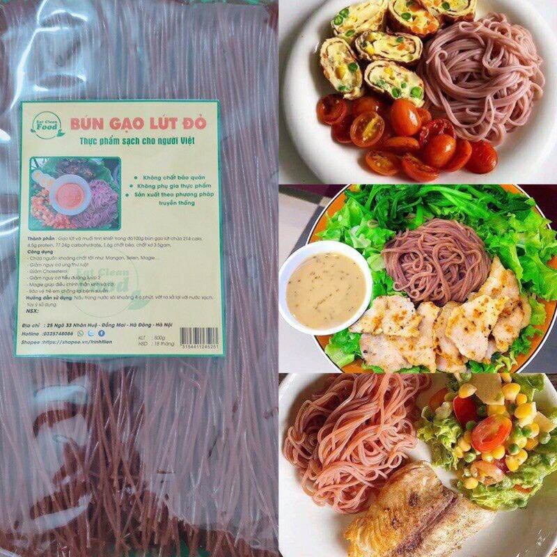 Mì phở gạo lứt đỏ 500g eatclean &healthy