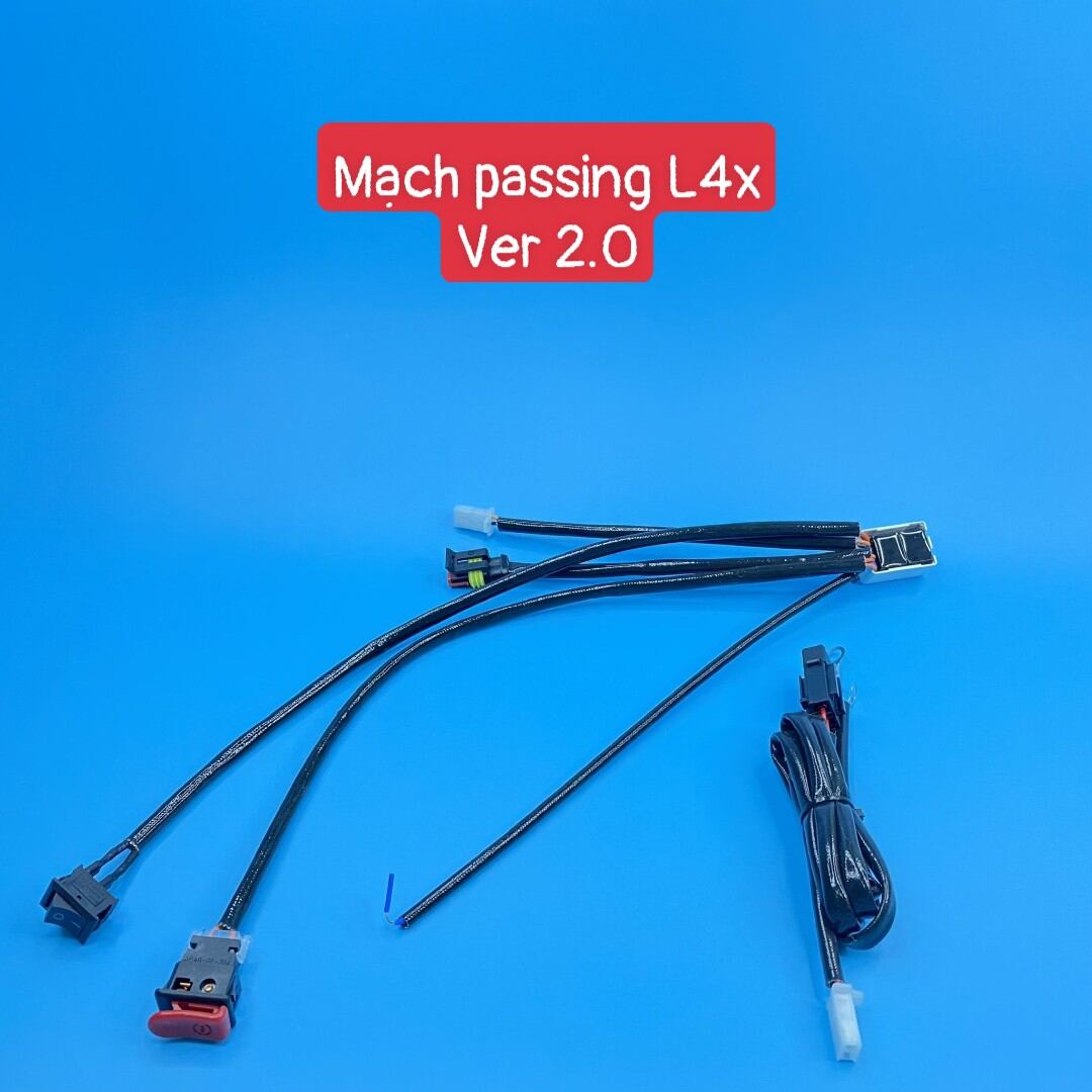 Mạch passing - on/off trợ sáng l4x - ver 2 | passing cả khi bật và tắt đèn | cho tất cả dòng xe | zone9x