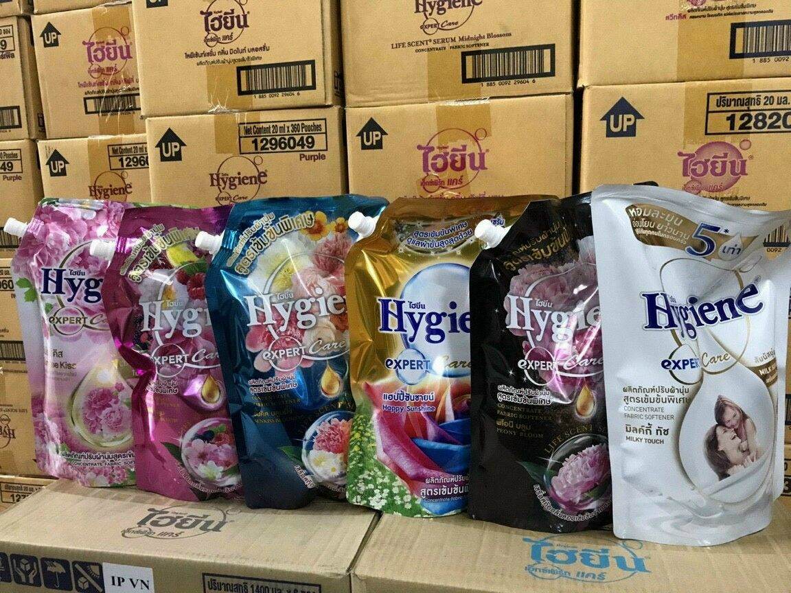 Nước xả vải Thái Lan đậm đặc Hygiene 1300ml -đen
