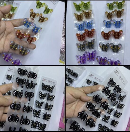 🔥🔥 sỉ _ 100 cái kẹp ngọc nhỏ, nhiều màu