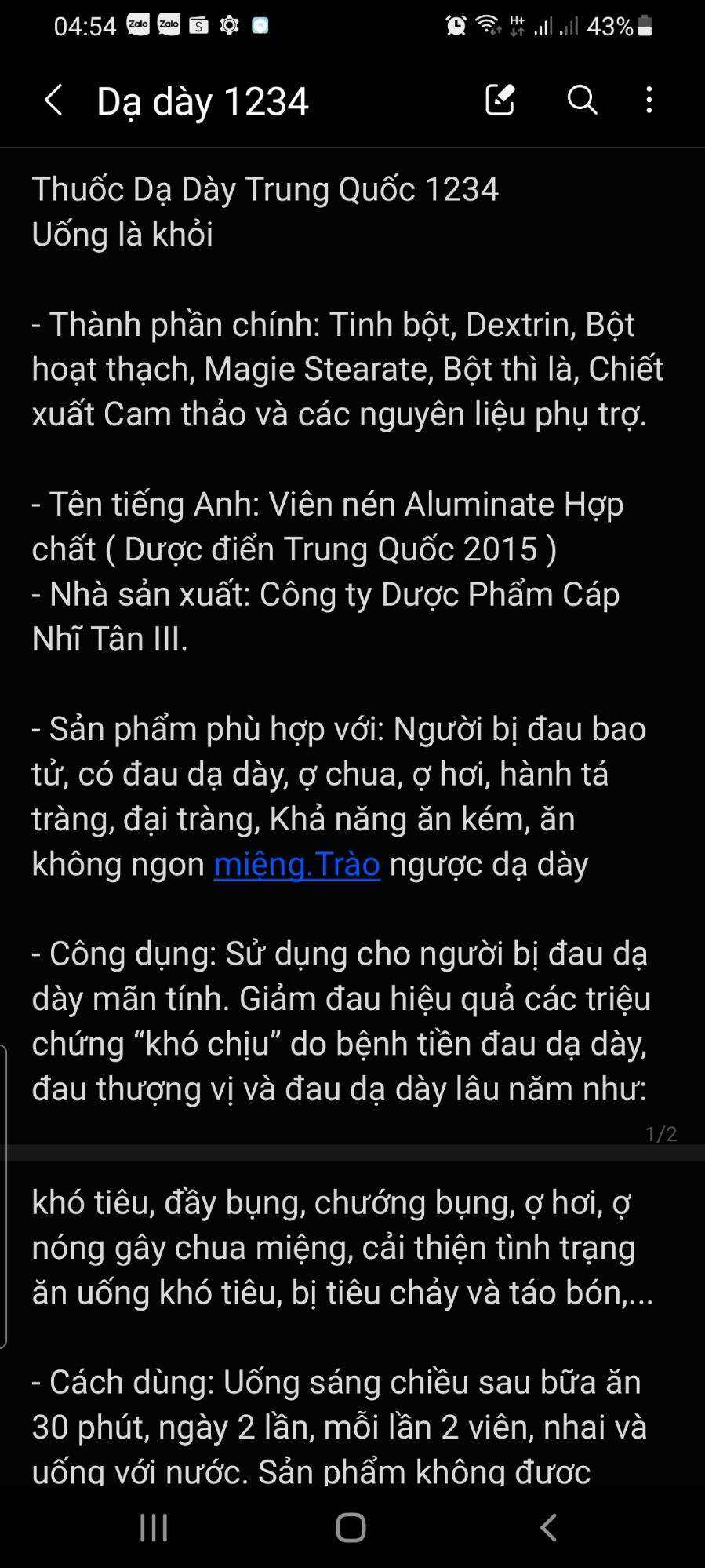 Combo 10 hộp Thảo Mộc dạ dày 1234 cực hiệu quả