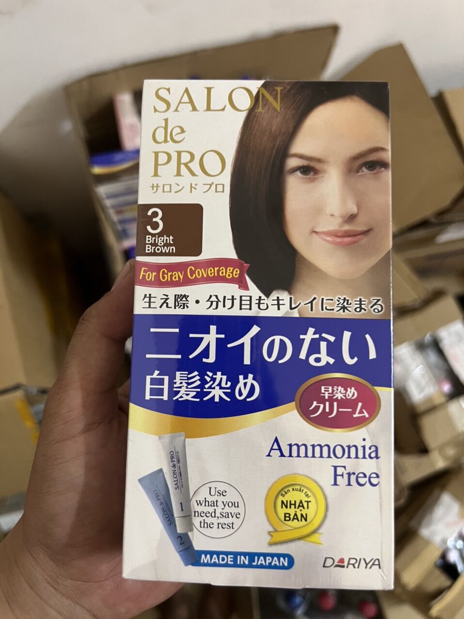 THUỐC NHUỘM TÓC NỮ PHỦ BẠC SALON DE PRO NHẬT BẢN