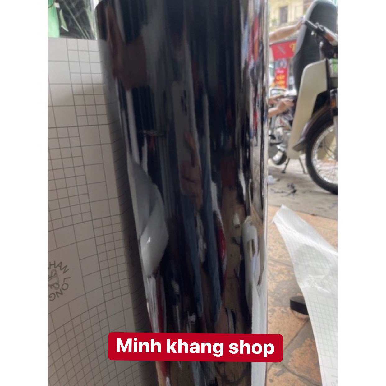 DECAL ĐEN BÓNG Loại 1 DÀY,ĐẸP chống thấm nước dán ô tô, xe máy , điện thoại,laptop và các vật dụng khác.. Giá 45,000 Đồng*Miễn phí vận chuyển