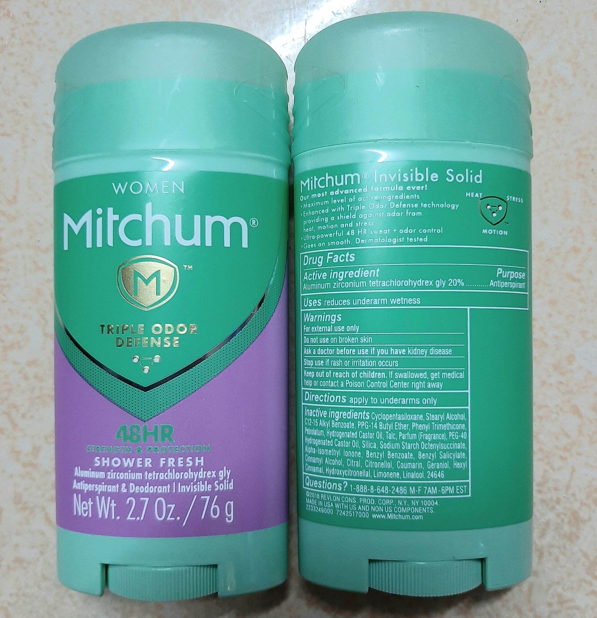 Lăn khử mùi mitchum shower fresh dạng sáp trắng - hàng mỹ