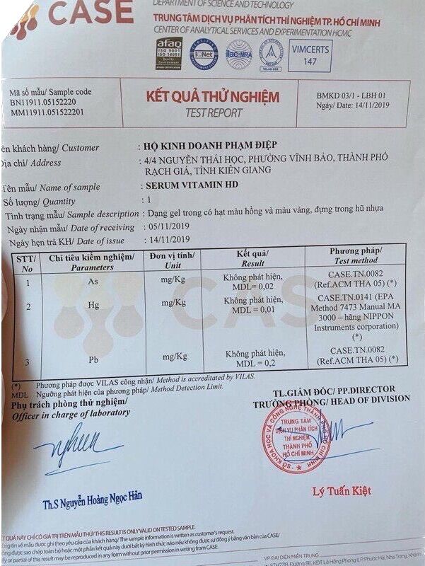 Serum vitamin HD Phạm Điệp