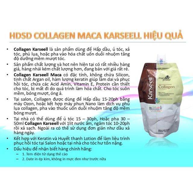 Dầu Xả Ủ Tóc Collagen Karseell 500ml