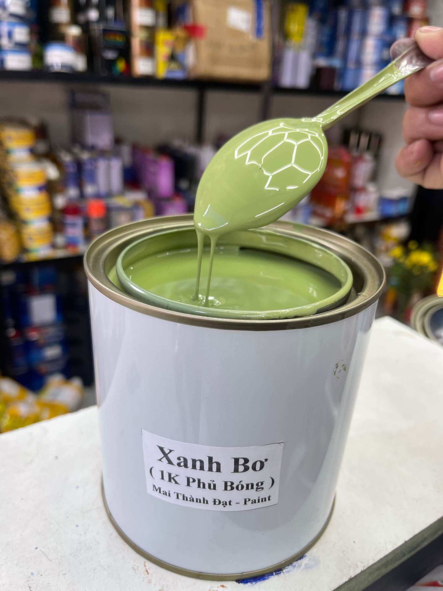 Màu Xanh Bơ Lime Hệ 1K ( Sơn Oto Xe Máy )Đóng gói tùy chọn