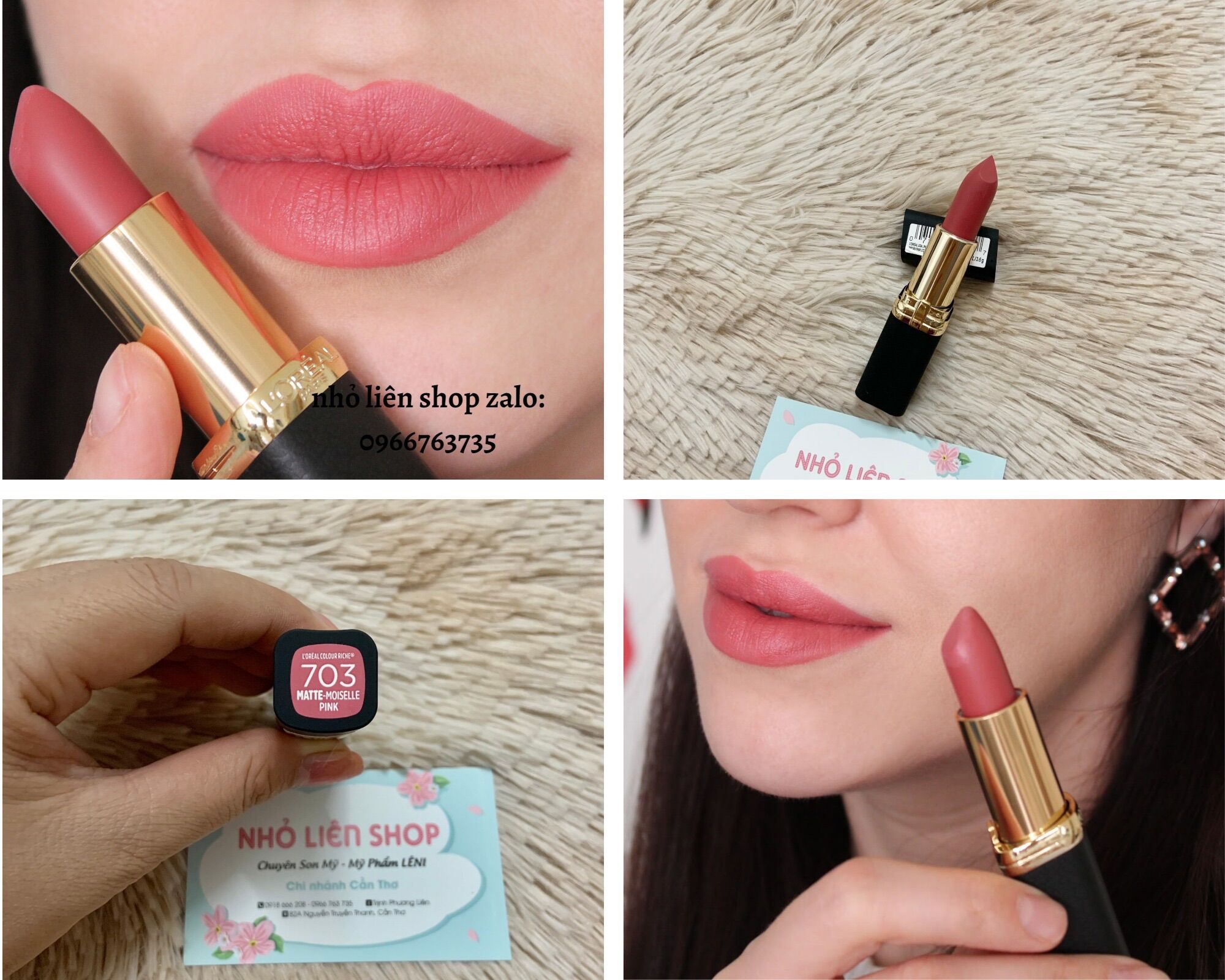 SON THỎI ĐEN LOREAL COLOR RICH MATTE LÍP CLOUR