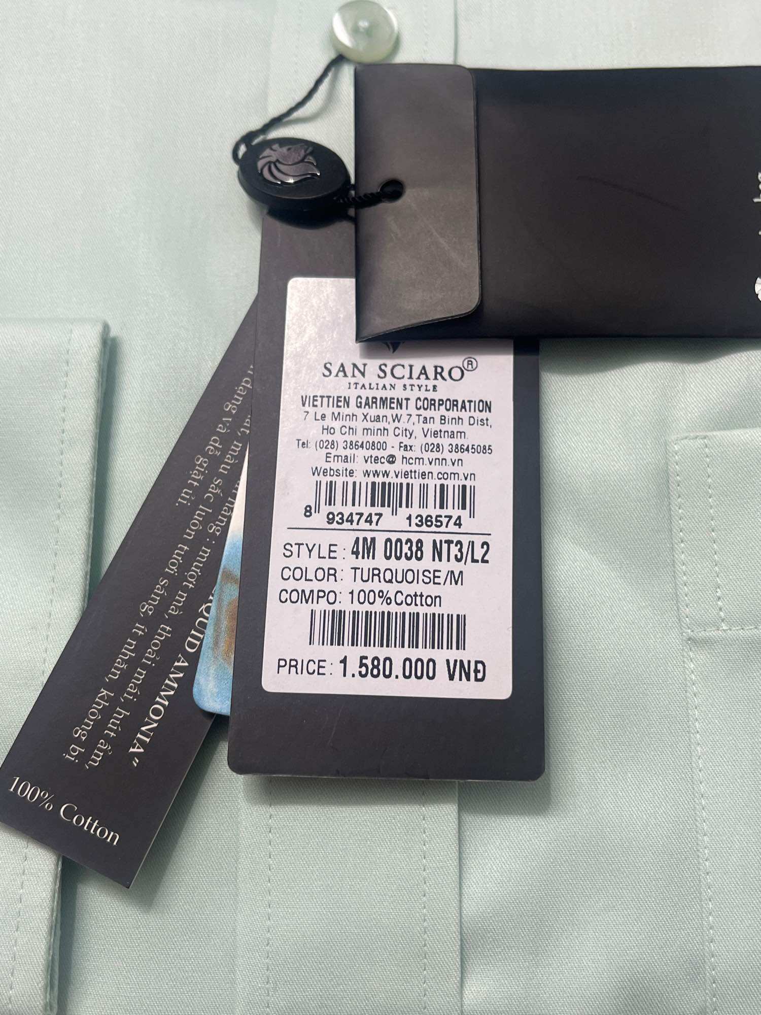 (4M0038)Áo sơ mi dài tay San sciaro