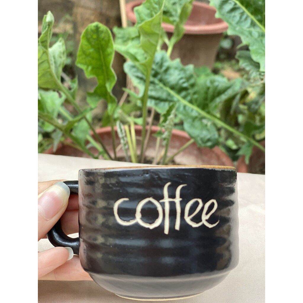 Tách cafe 200ml_ly cà phê_Cốc uống Trà kèm đĩa Gốm Sứ Bát Tràng cao cấp rẻ đẹp