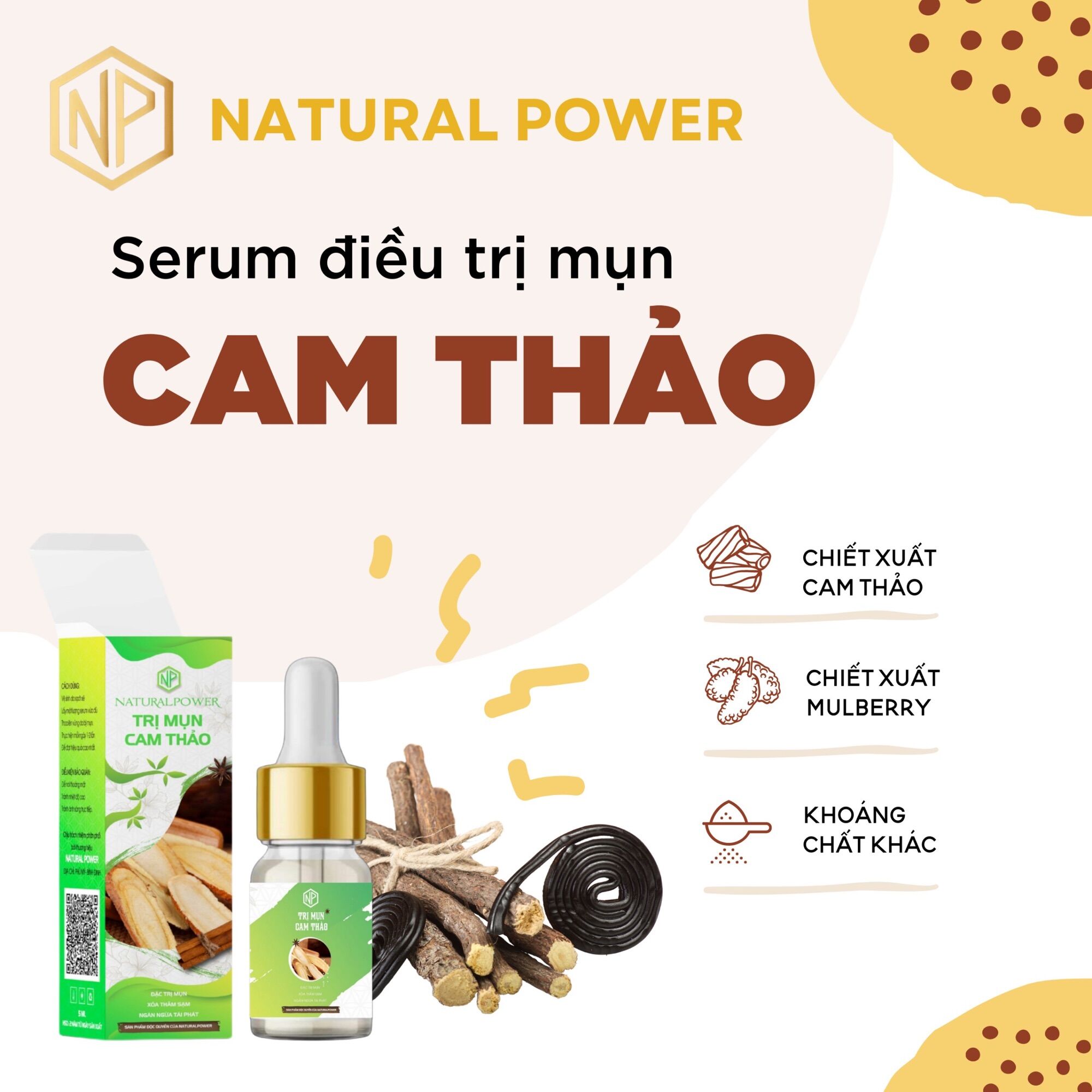 [HCM]Serum Sạch Mụn Cam Thảo