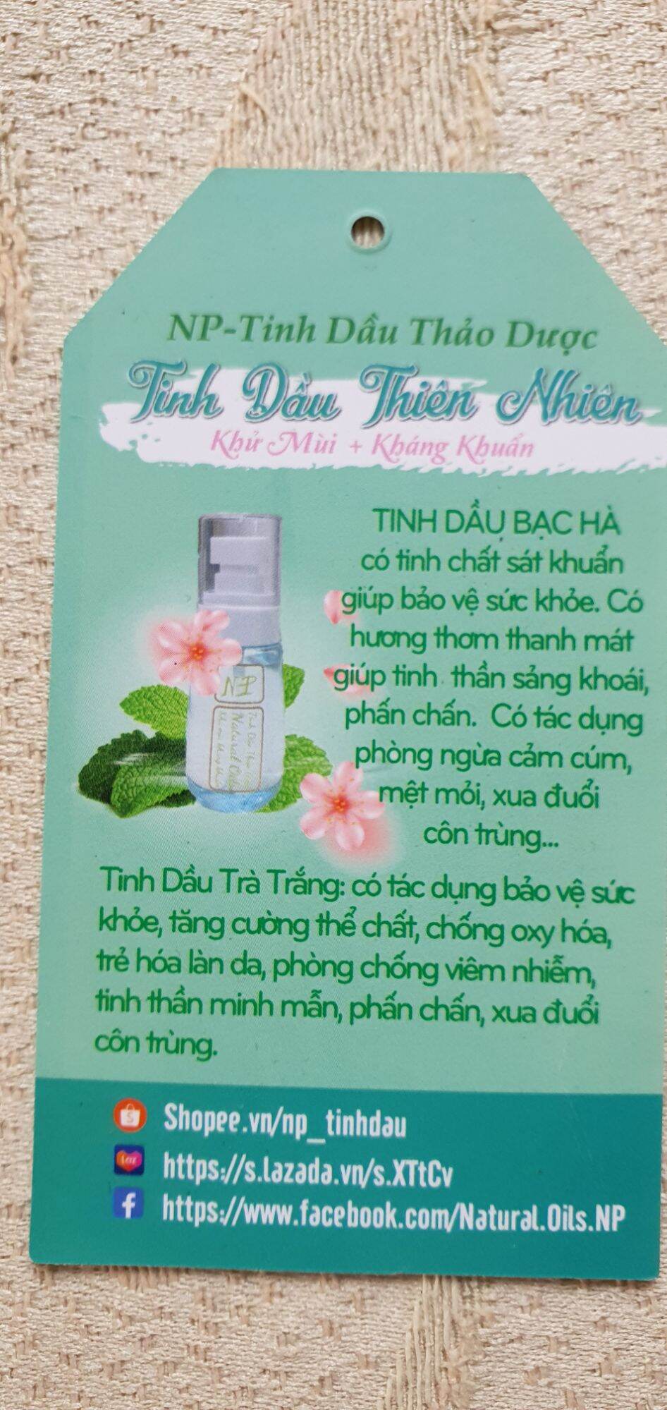 ★ Np_xịt phòng Tinh Dầu Thiên Nhiên.♥( Trà Trắng+Bạc Hà)