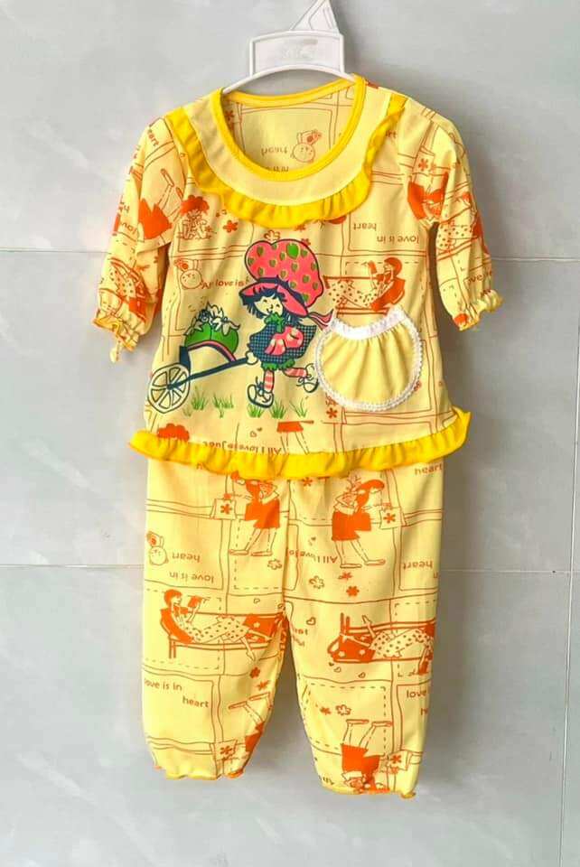 Sét 5 bộ thun bé gái 8-13kg