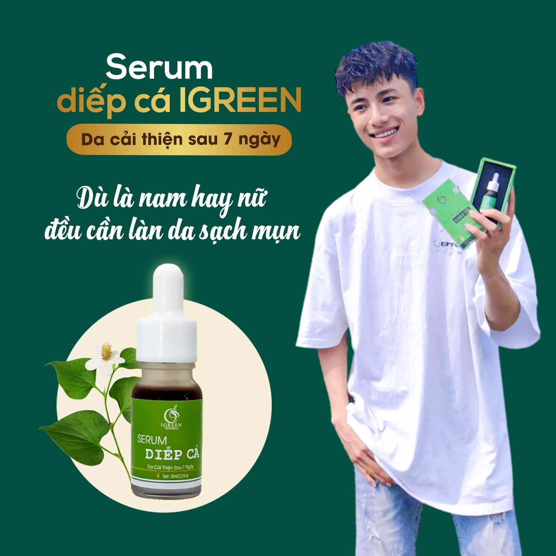 COMBO SẠCH MỤN DIẾP CÁ IGREEN