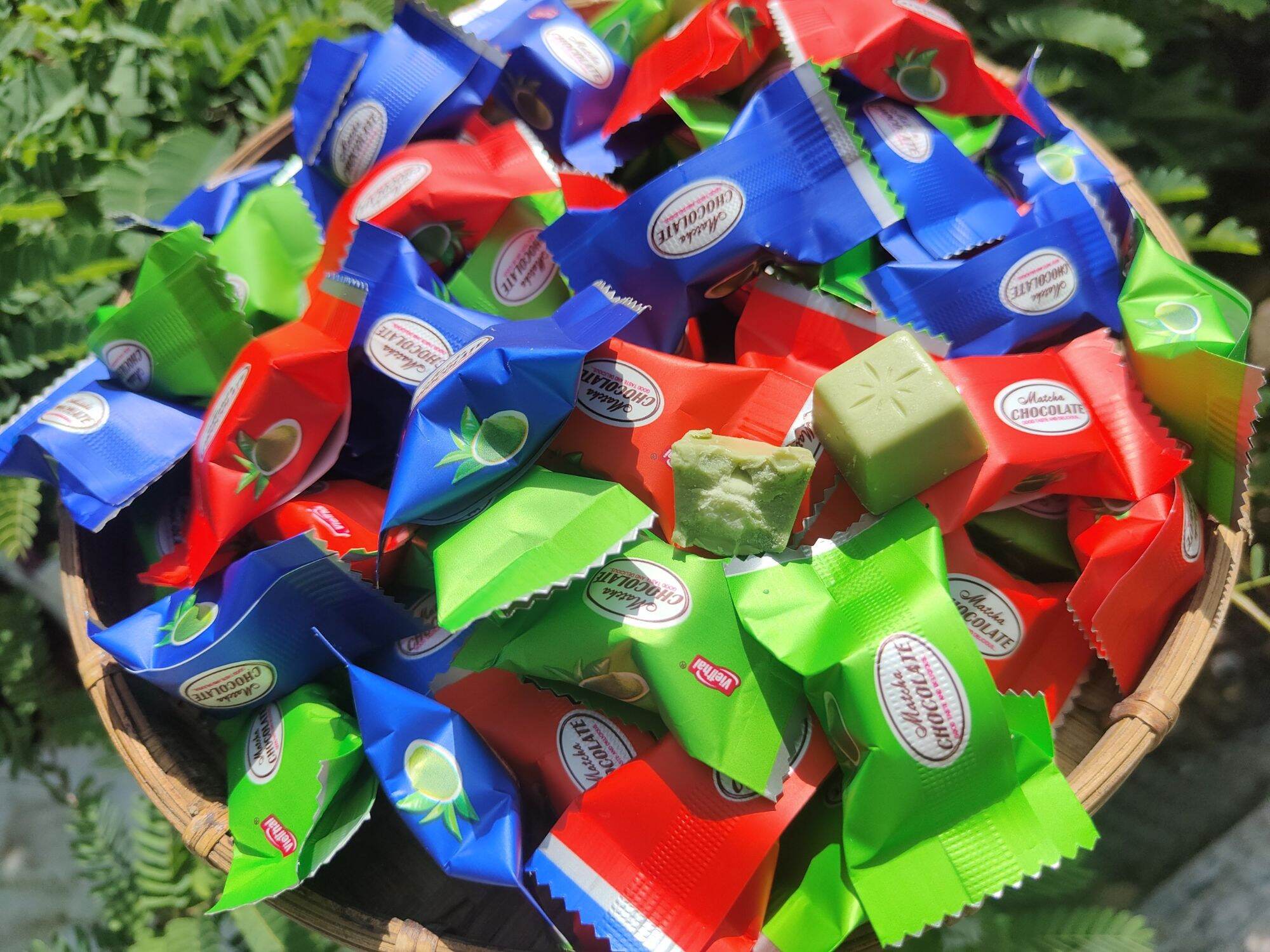 Socola macha trà xanh ít ngọt 500g