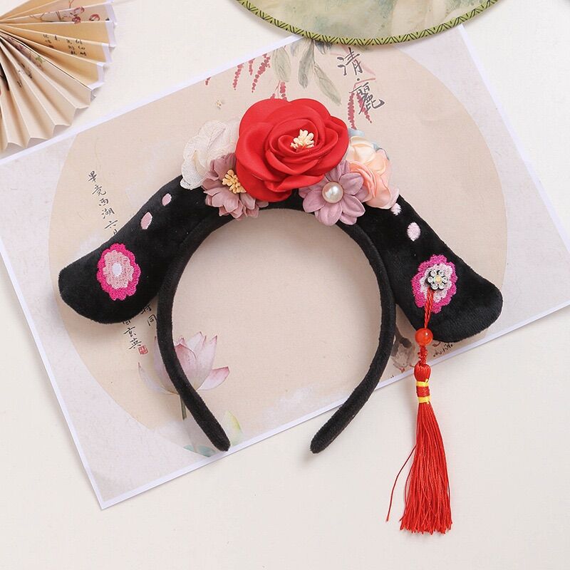 Bờm tóc hoàn châu cách cách cho bé gái