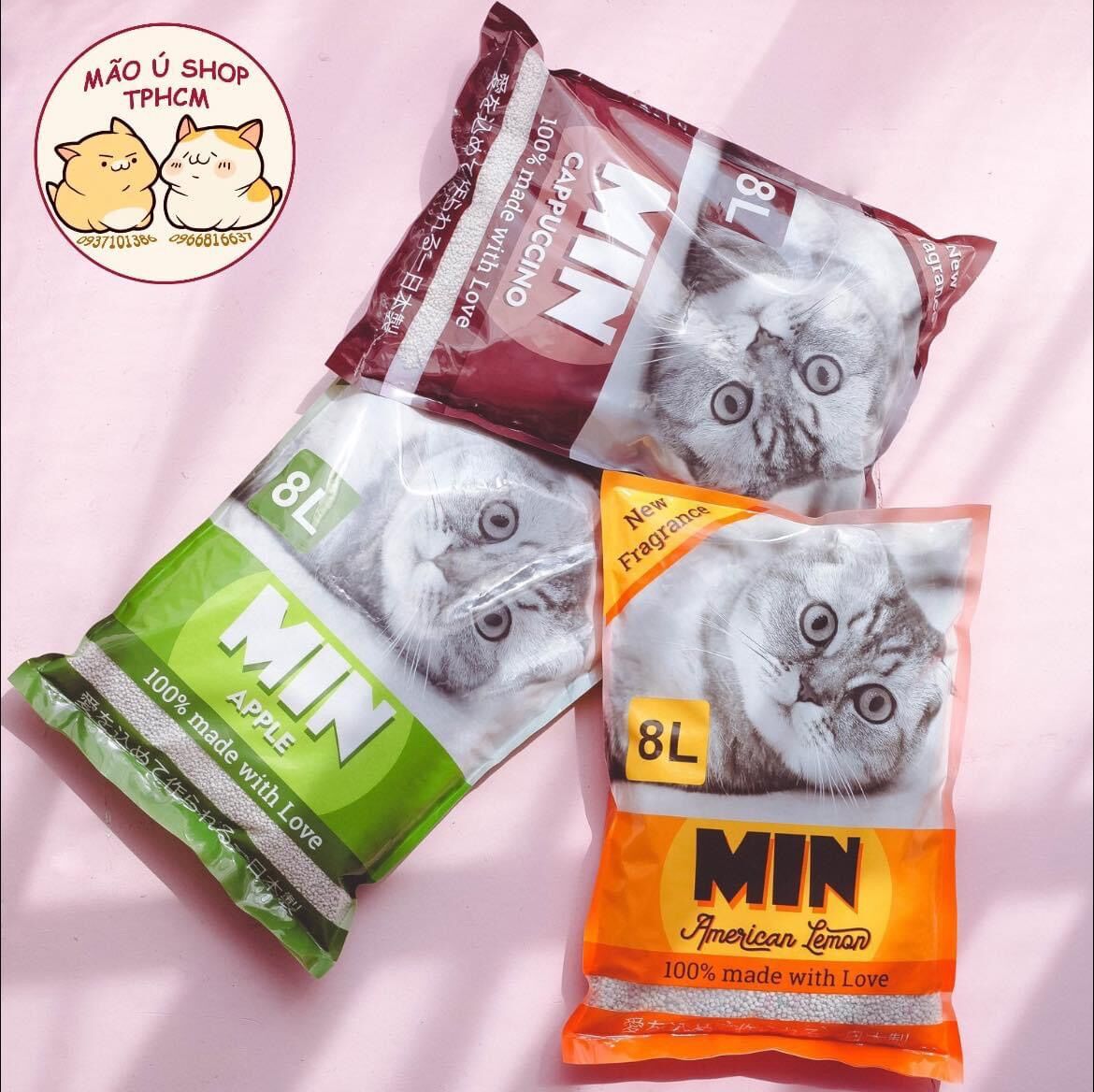 CÁT MIN 8L - CÁT VỆ SINH CHO MÈO