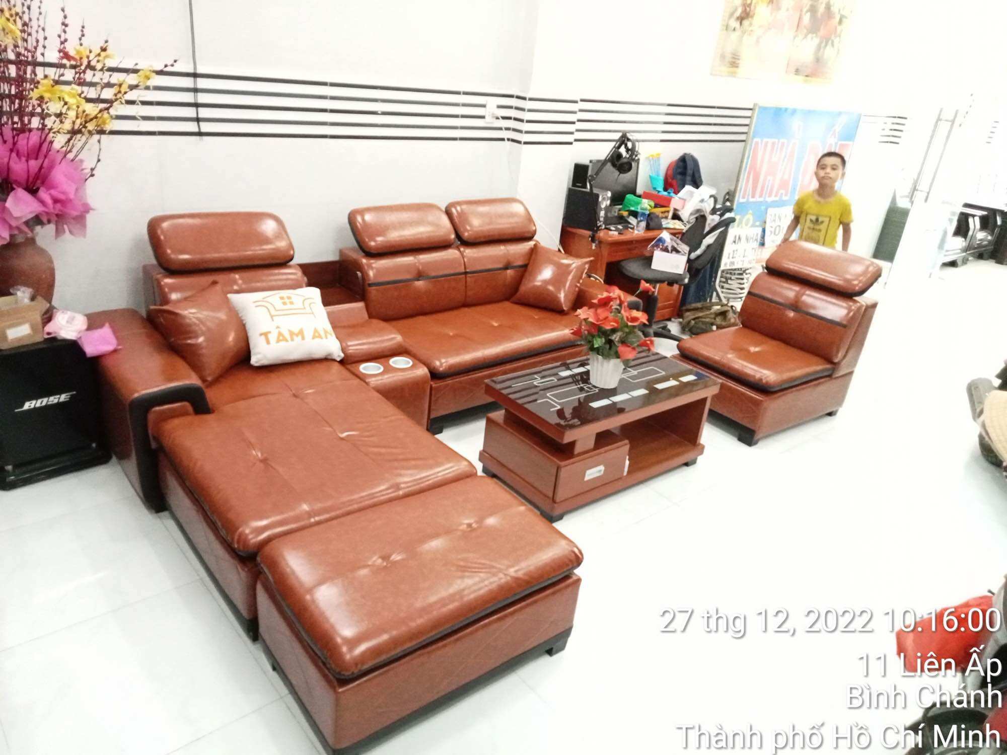 Sofa góc da nhập khẩu Hàn Quốc