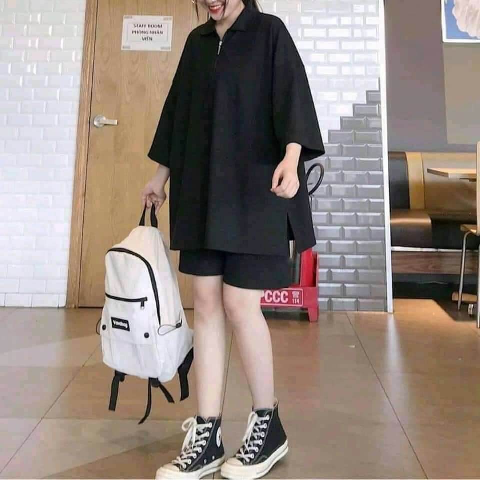 Set bộ thun đùi nữ free size dưới 55kg