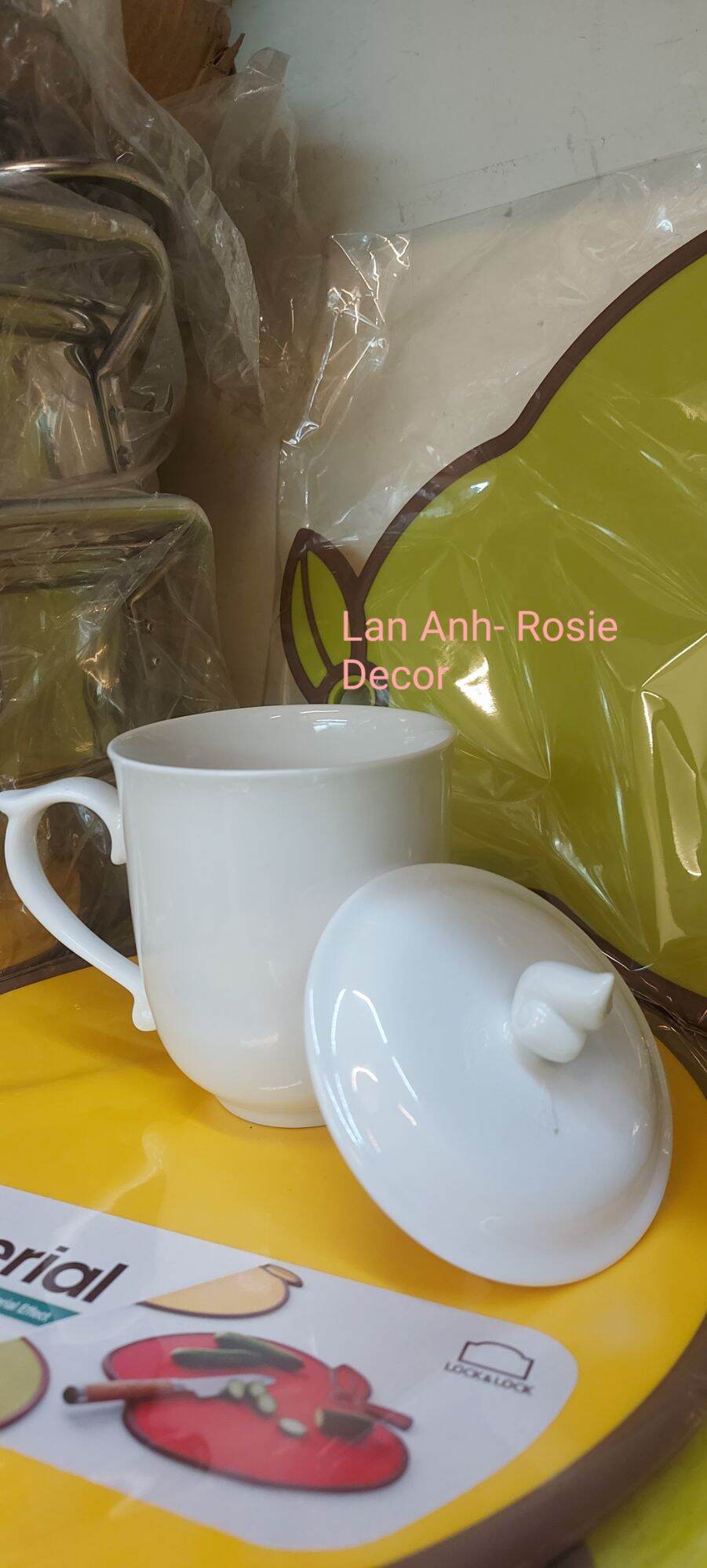 Ca Trà/ Cà phê sứ có nắp Minh Long