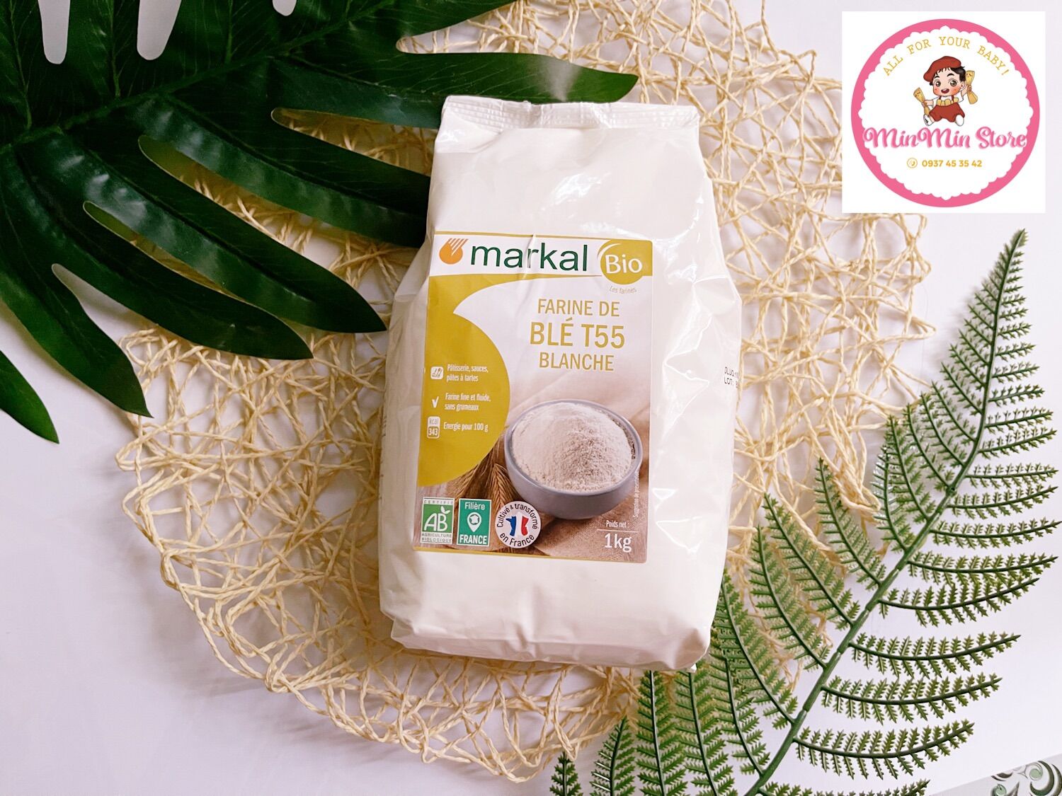 Bột mì đa dụng hữu cơ markal t55