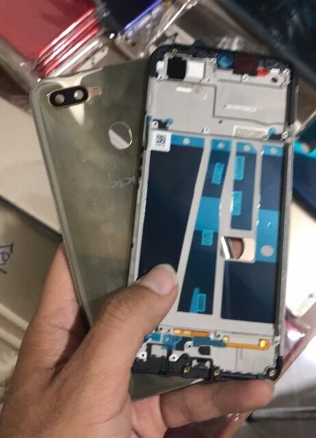 Bộ vỏ + sườn oppo a7 zin hàng cao cấp