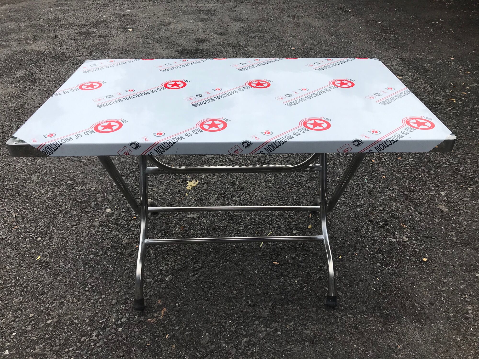 Bàn chữ nhật 70*120 inox 100%