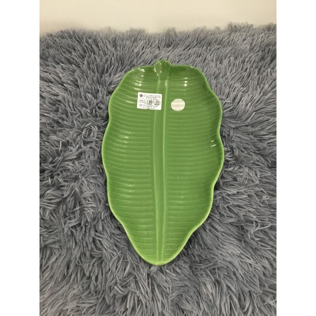 Dĩa lá chuối 32.5 cm - gốm sứ Cường Phát