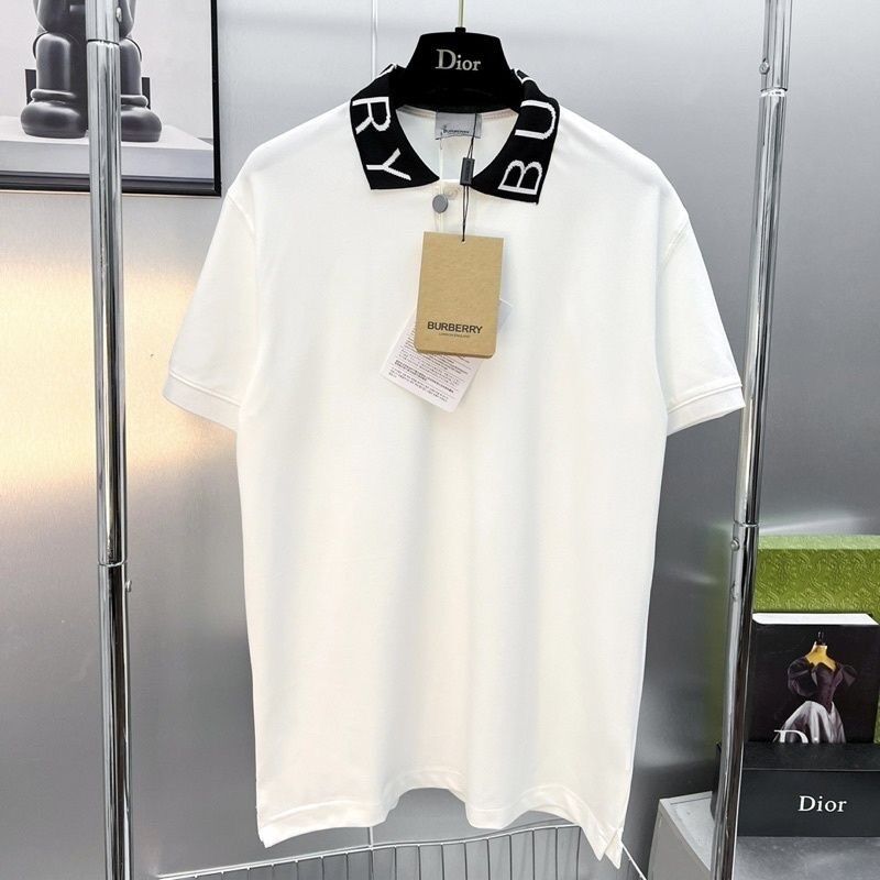 Áo thun polo nam hoạ tiết cổ áo bbr chất lượng cotton cao cấp phong cách thời trang olwen
