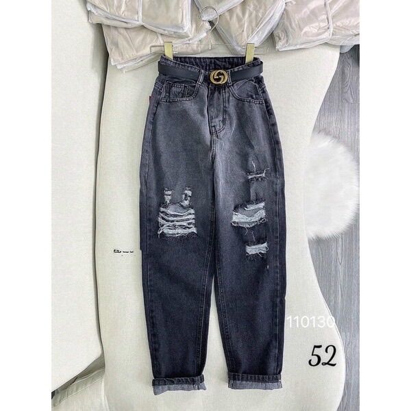 [CHỈ 15 - 17.4 HOÀN TIỀN 15%] Baggy Jeans Lưng Cao Loan Màu Rách