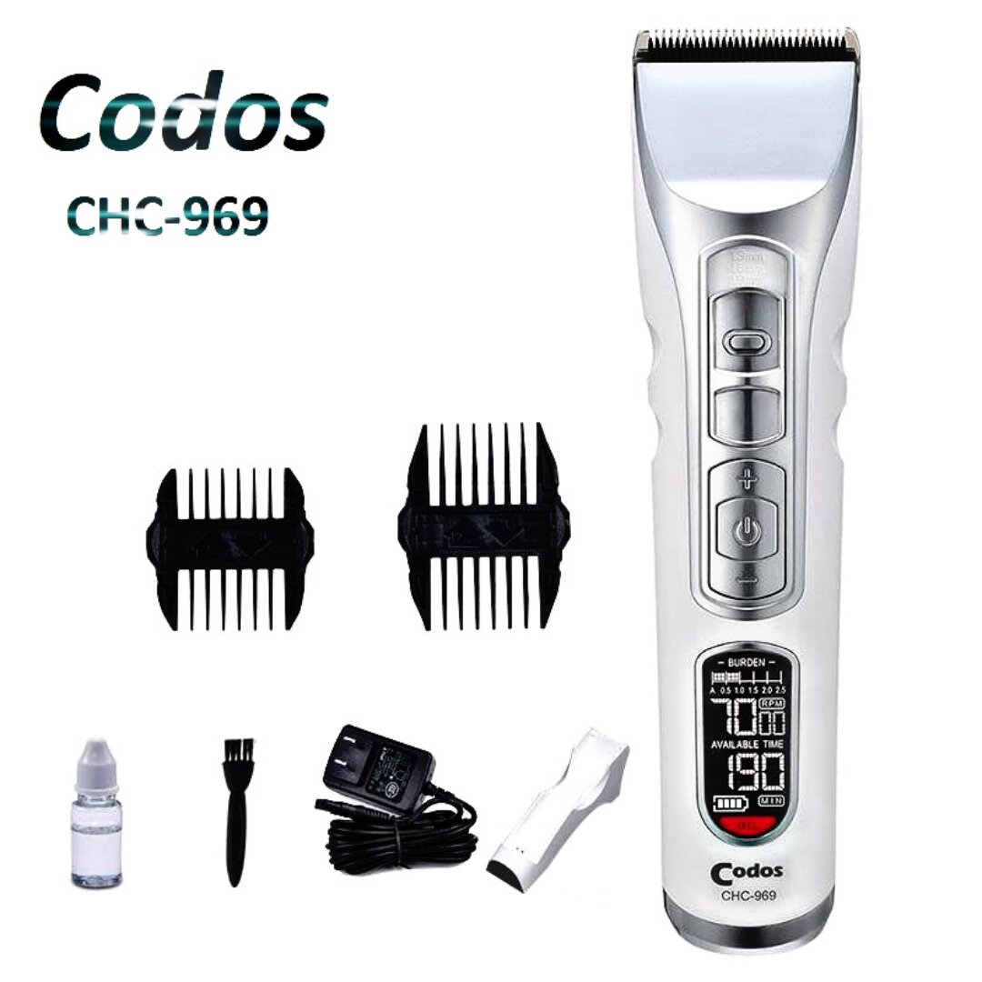 🇻🇳 Tông đơ cắt tóc chuyên nghiệp Codos CHC-969 chế độ tubo mạnh mẽ màn hình LCD hiển thị tiện lợi theo dõi