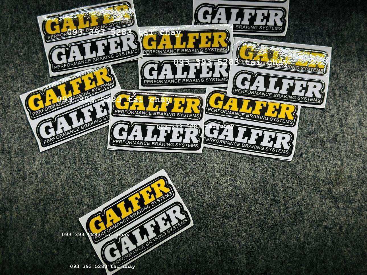 [ 1 CẶP 2 TEM ] TEM STICKER GALFER DÁN TRANG TRI XE