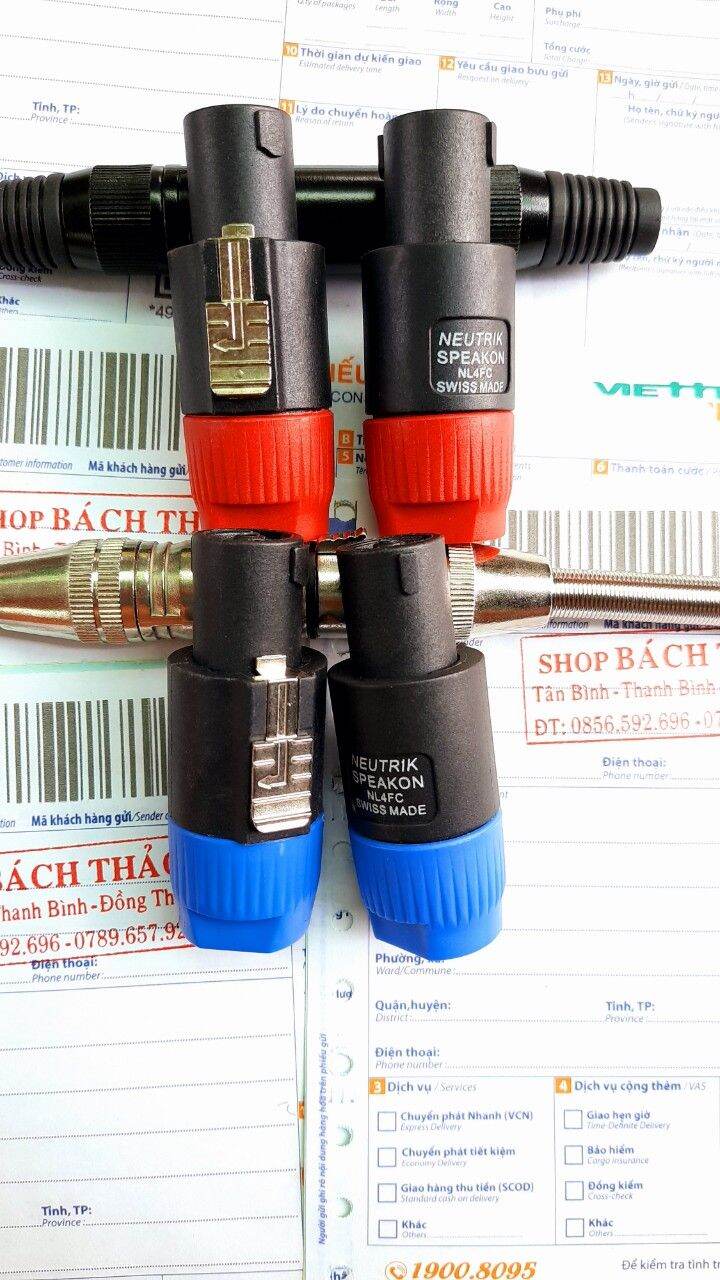 jack cắm loa speakon neutrik, bộ 10 chiếc